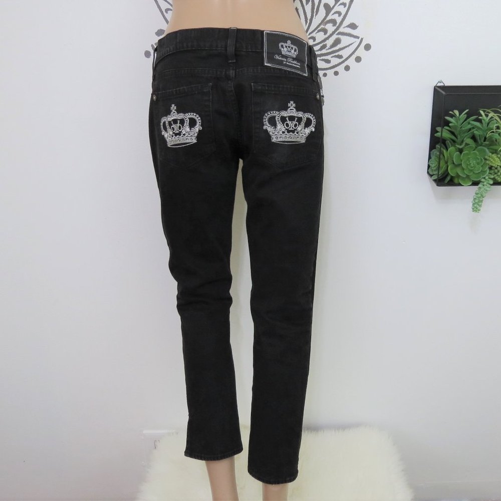 Victoria Beckham for Rock & Republic Black Jeans 28 - Picture 2 of 8
